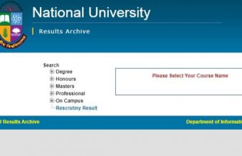 National University Update Notice | NU Honours Results 2022