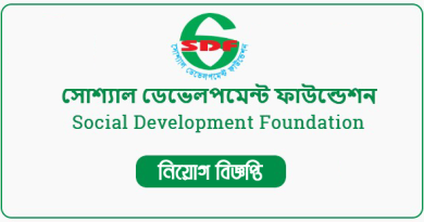 Social Development Foundation SDF Job Circular 2023